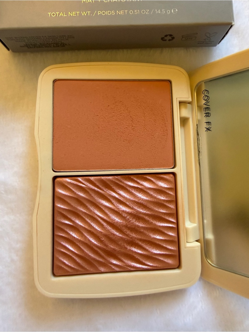 Cover FX blush duo in Soft Peach